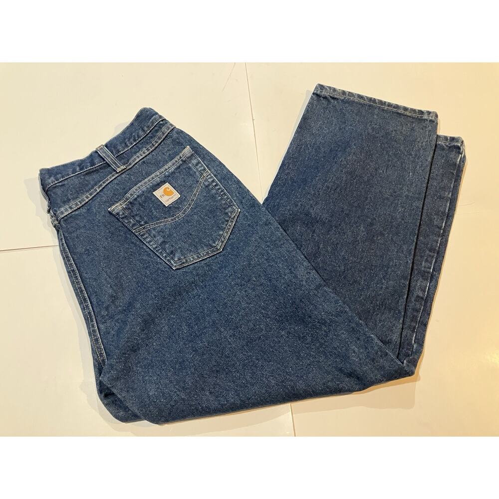 NWT Carhartt FR Relaxed Fit CAT 2 Workwear Denim Jeans 40x30 Flame-Resistant